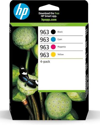 HP 963 Nero, Ciano, Giallo e Magenta, 6ZC70AE