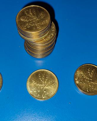 Lotto moente 20 lire