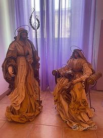 Santi in cartapesta per presepi