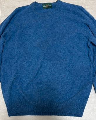 Maglione Alan Paine blu classico girocollo