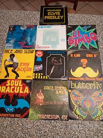 lotto 10 vinili 45 giri anni 70 prog rock e funk