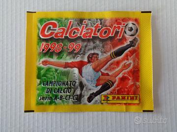 Bustina piena calciatori panini 1998-99 da edicola