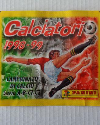 Bustina piena calciatori panini 1998-99 da edicola