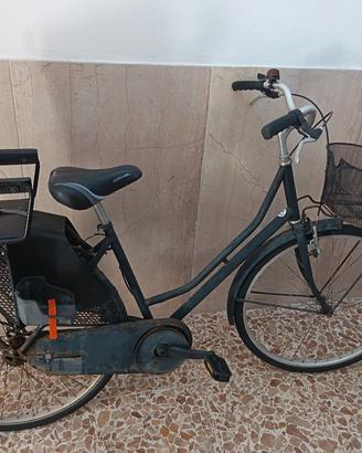 bicicletta con sedile bimbi