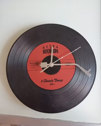orologio da parete Livarno in stile retrò vinile