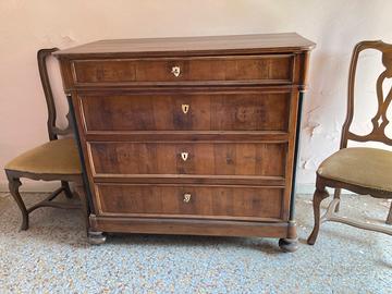 Cassettone Impero noce