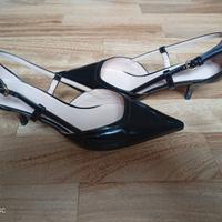 Scarpe decolletè abrasivated black Pinko