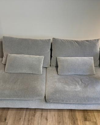 Divano Ikea soderhamn grigio + fodera blu NUOVA