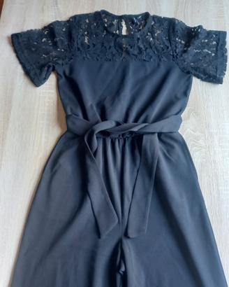 Tuta intera (jumpsuit) in pizzo