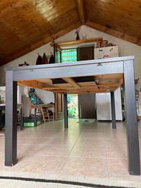 Tavolo nero noce 175x90