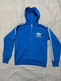 felpa vintage Adidas blu anni 90' uomo 