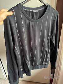 Felpa nera con brillantini Liu Jo Tg. M