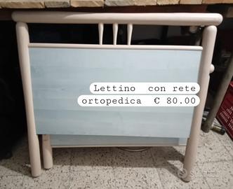 Lettino con rete ortopedica