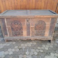 Antica cassapanca tirolese 125cm