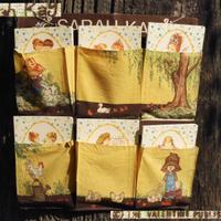 SARAH KAY Vintage 1980 Organizer stoffa e Quaderni