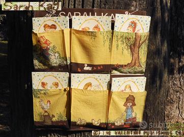 SARAH KAY Vintage 1980 Organizer stoffa e Quaderni