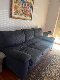 Divano blu 3 posti Divani&divani