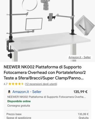 Piattaforma supporto fotocamera cellulare neerwer
