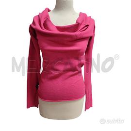 MAGLIA DONNA TWINSET FUCSIA CUT OUT
