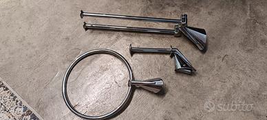 Set Arredo bagno  acciaio cromato