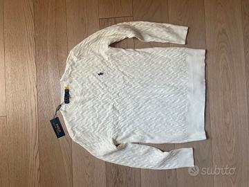 maglione Ralph Lauren bianco taglia L uomo
