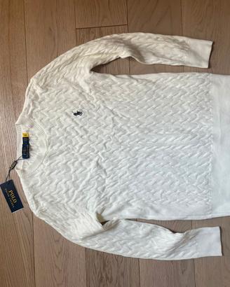 maglione Ralph Lauren bianco taglia L uomo