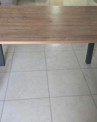 Tavolo da pranzo rovere dorato 140x90