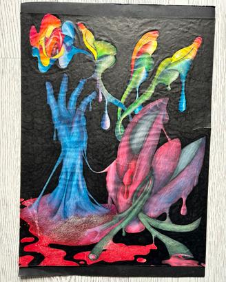 Disegno fatto a mano con matite colorate