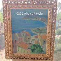 quadro olio su tavola 