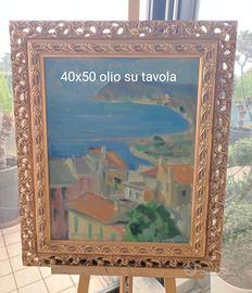 quadro olio su tavola 