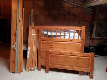 Struttura letto singolo legno massello IKEA