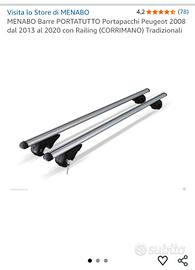 porta pacchi  Peugeot 2008