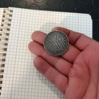 Moneta argento 2 gulden Francoforte