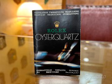 Libretto ROLEX OYSTERQUARTZ