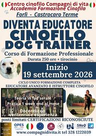 Corso per educatore cinofilo - istruttore cinofilo