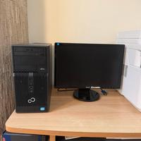 pc fisso Fujitsu i5 3470 3,2hz con monitor asus