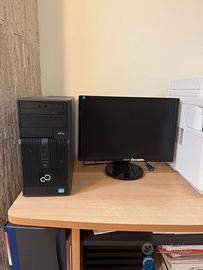 pc fisso Fujitsu i5 3470 3,2hz con monitor asus