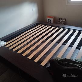 letto matrimoniale contenitore con due comodini 