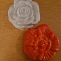 2 candele Fatte A Mano fiore