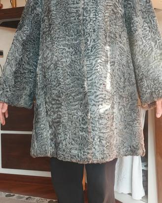 pelliccia astrakan grigio 
