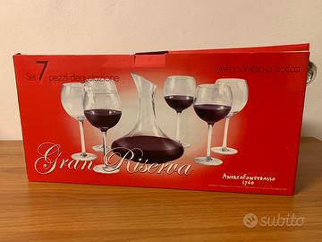 Set vino con decanter e bicchieri Tognana NUOVO