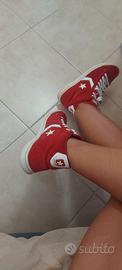 Scarpe Converse All Star numero 38, rosse