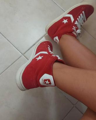 Scarpe Converse All Star numero 38, rosse