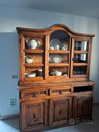 Vetrina  legno massello  di abete