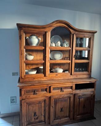 Vetrina  legno massello  di abete