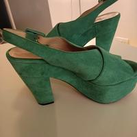 Autre chose scarpe in camoscio verde 