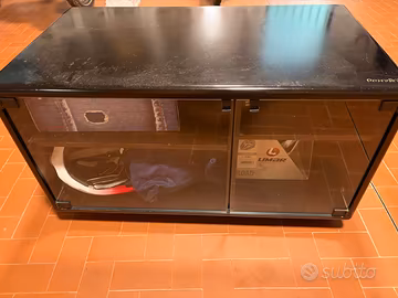 Mobile porta TV / Hi-Fi Prandini con ante in vetro