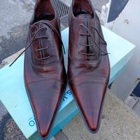 scarpe s punta donna con lacci tacco piccolo