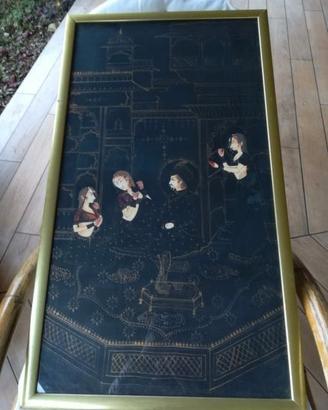 Batik Indiano Dipinto su Tela