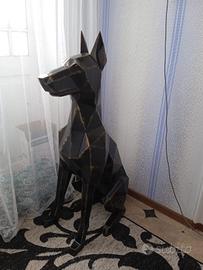 Scultura in metallo ,lamiera d'acciaio